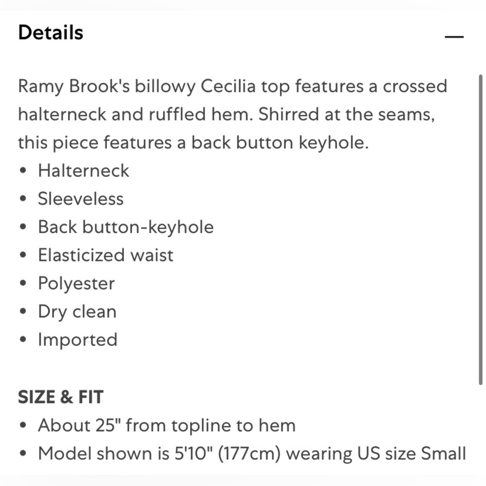 Ramy Brook Cecilia Halter Top - Picture 3 of 5